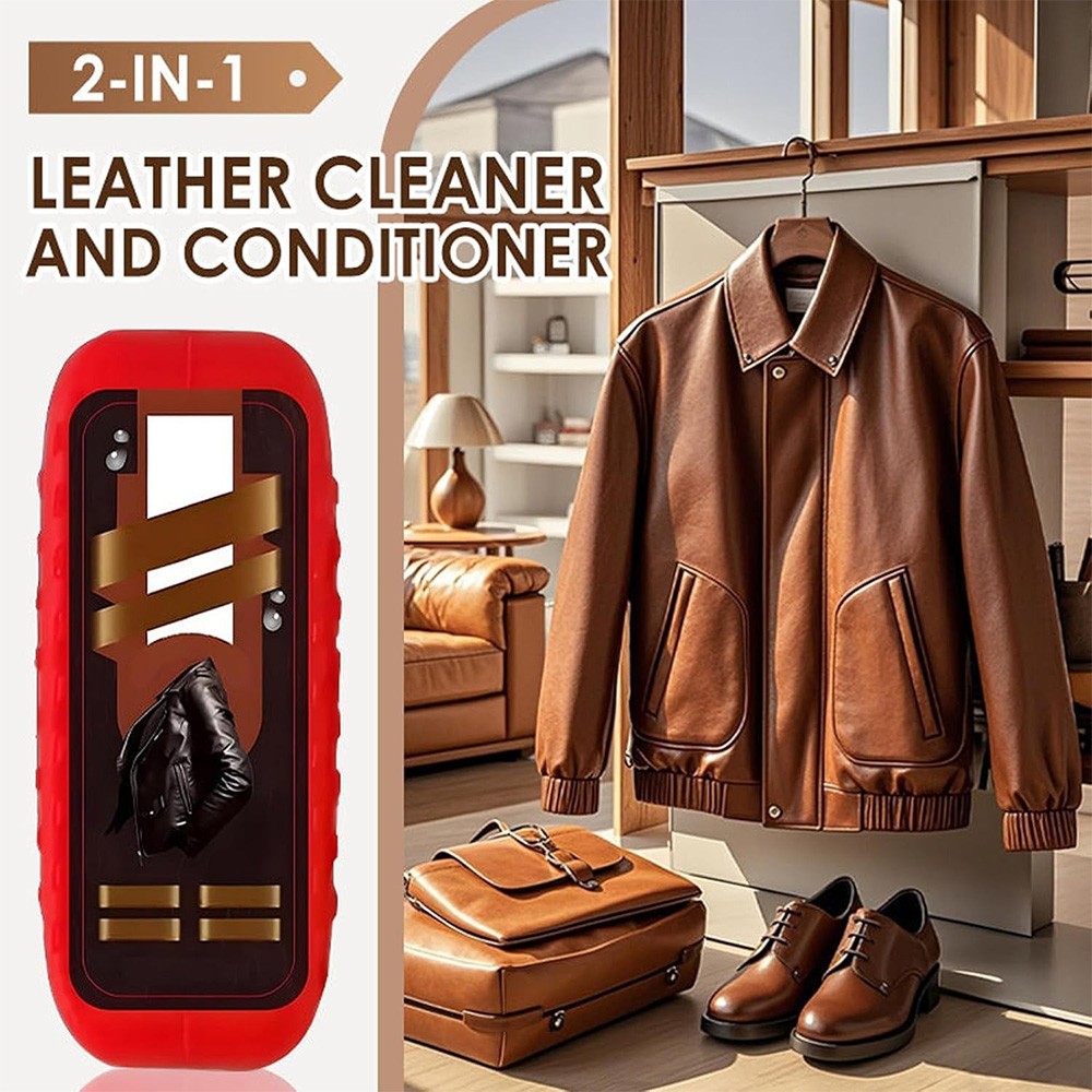 2-in-1 Leather Cleaner & Conditioner Restores Shine Gentle Leather Nourishment