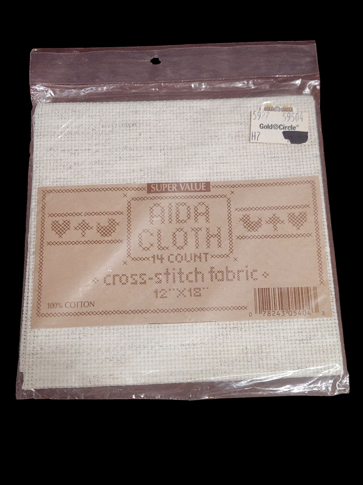 Cross Stitch 14 Count Aida Cotton Cloth Assorted Makers & Colors 12×18″ NIP