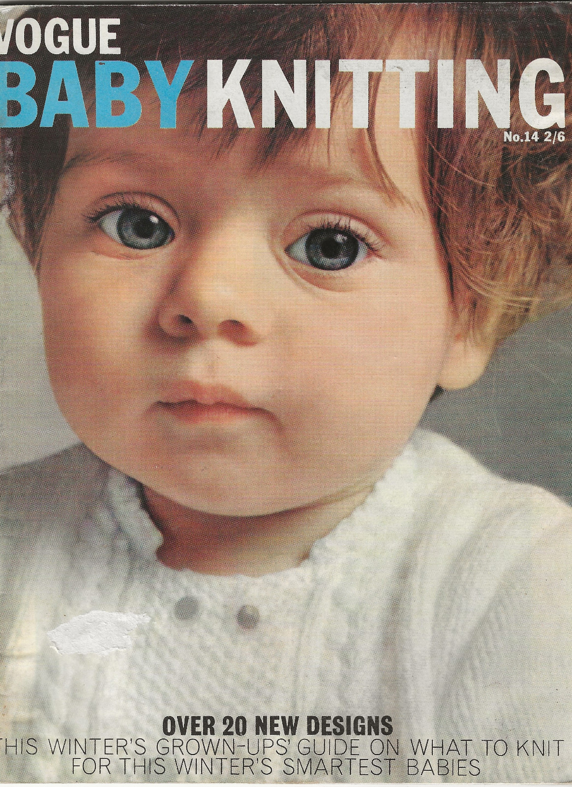 Vintage 1966 Vogue Baby Knitting #14 Birth to 3 Years Boys and Girls Designs
