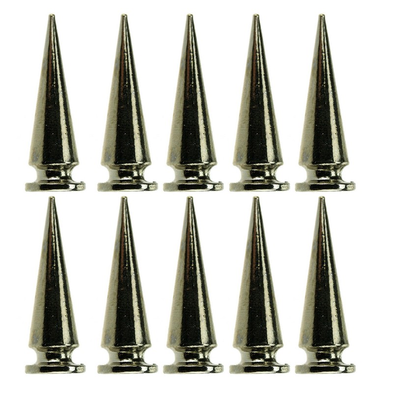 26MM/10MM Round Cone Spikes Screwback Studs Rivets Funk Rock Clothing DIY Craft