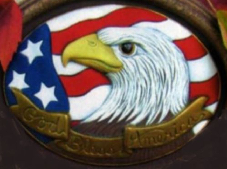Ceramic Bisque Ready to Paint Patriot Eagle insert ~FREE SHIPPING in USA