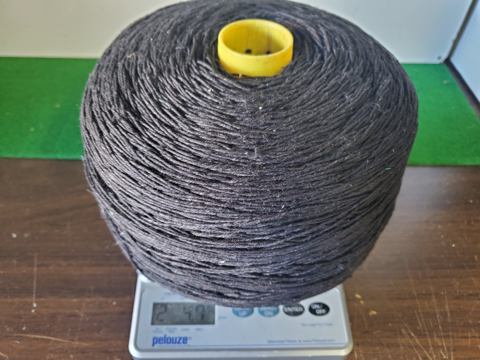 100% HEMP Yarn Dyed Black Cone 6-Ply Varies ± 2lb