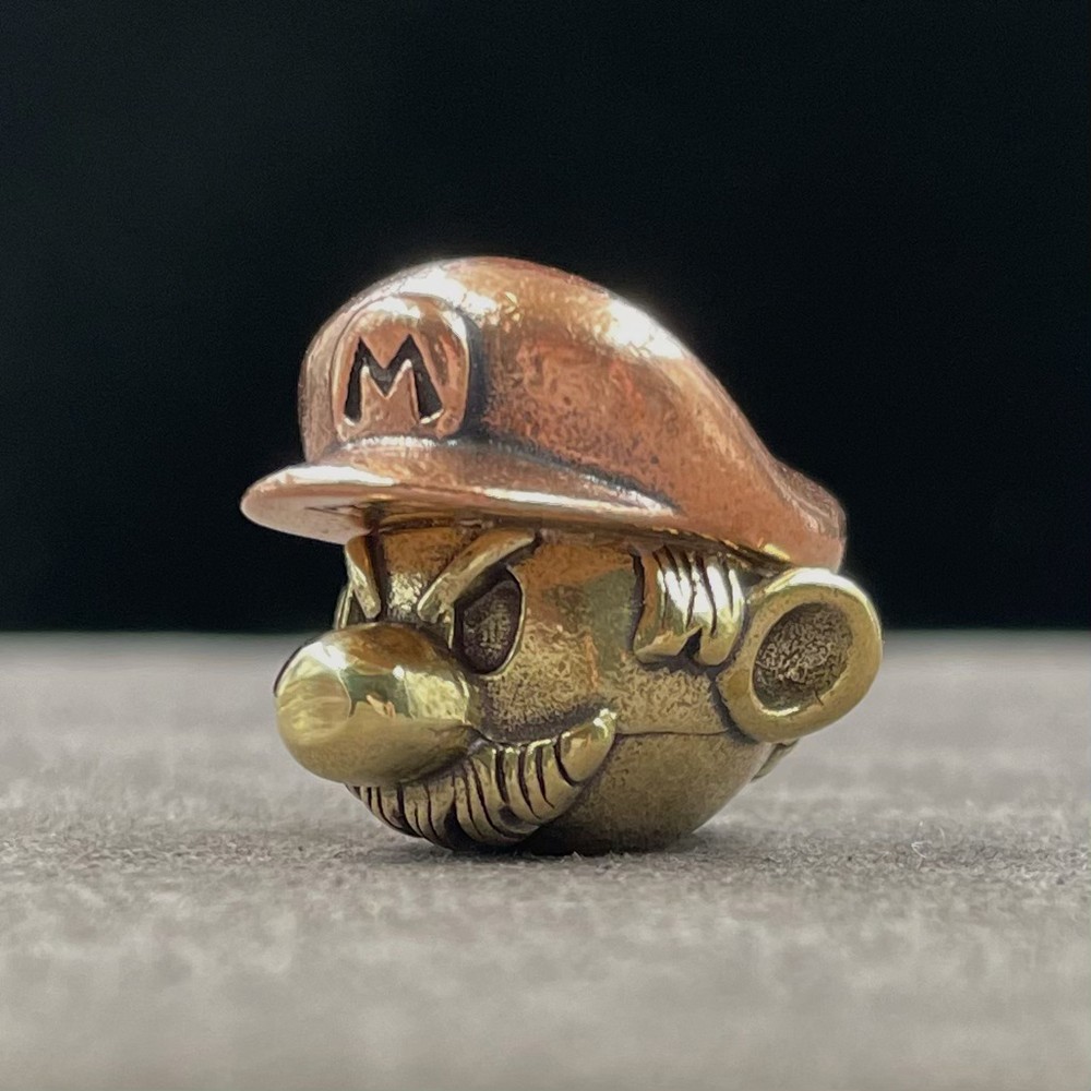 Mario Brass / Copper Lanyard Bead EDC Knife Tool Paracord Beads / Lanyard Beads