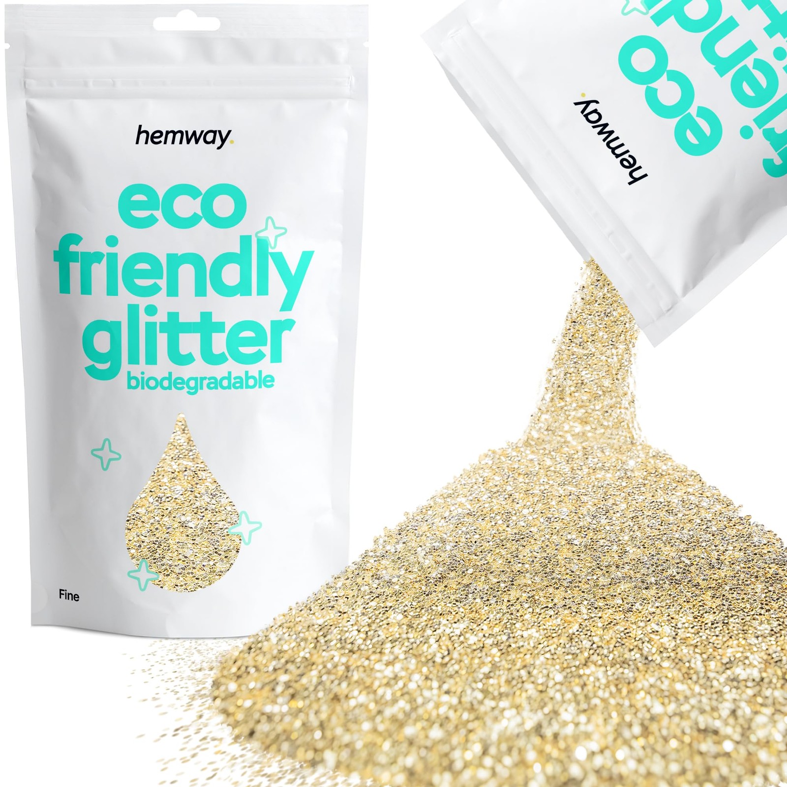 Hemway Champagne Gold Biodegradable Glitter Fine