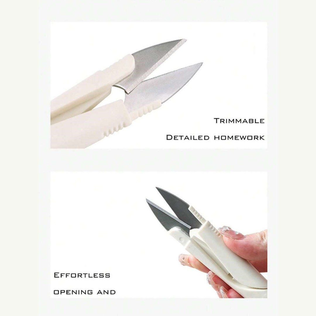 Sewing Scissors Small with Lid Thread Snip Scissors Stainless Steel Craft 1 pc