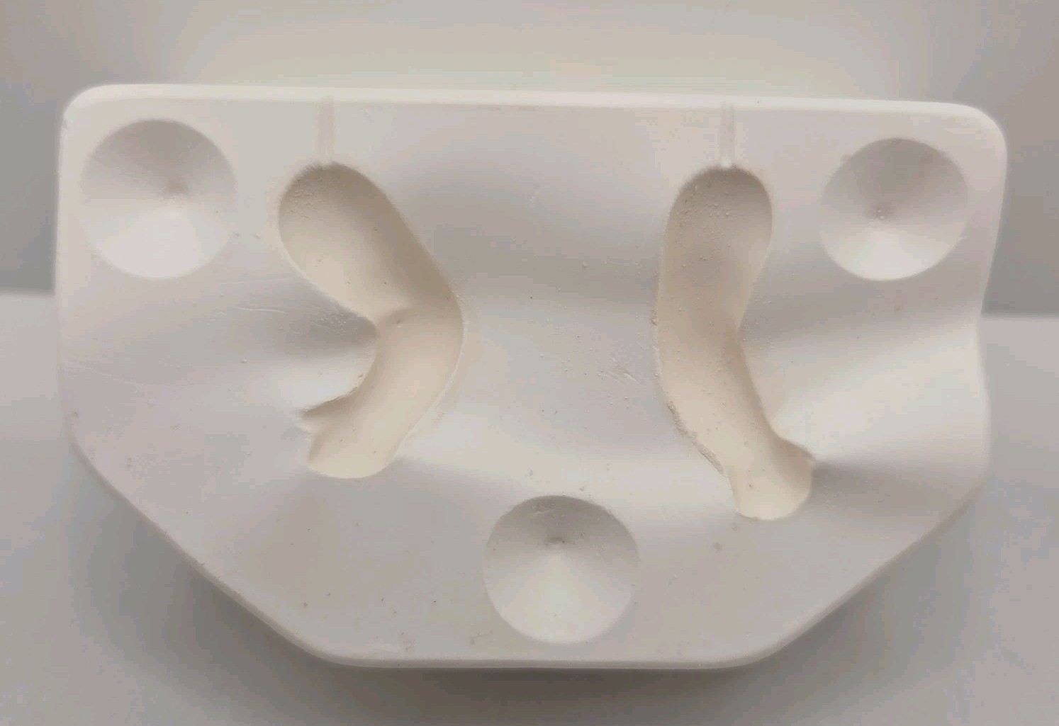 Vtg Expressions Ceramic Slip Mold Sleeping Baby Mini 3″ Doll Head Body Arms