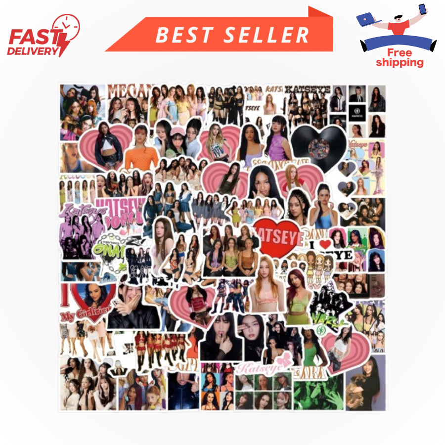 120Pcs Katseye Stickers, Waterproof Vinyl Stickers for