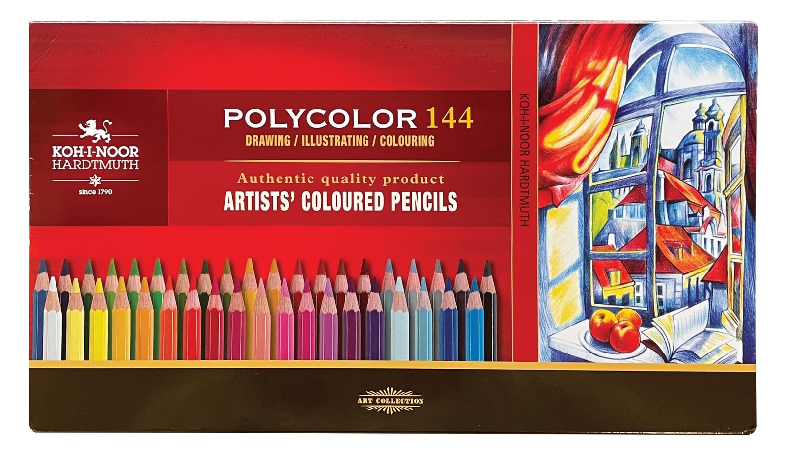 KOHINOOR 3828 Artists Coloured Pencils Set Professional Drawing Art 144 PCS