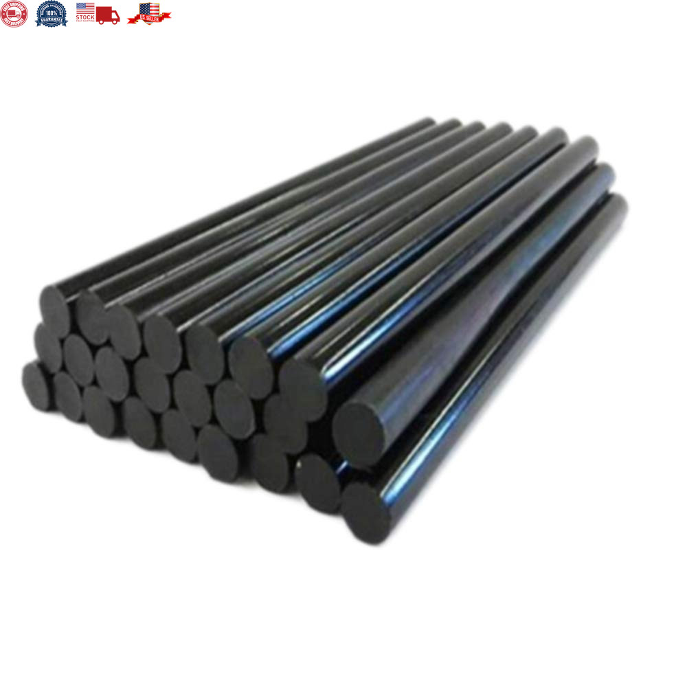 Black Hot Glue Sticks: 12 Pack 11mm x 190mm Long Full Size Mini Stick for hot..