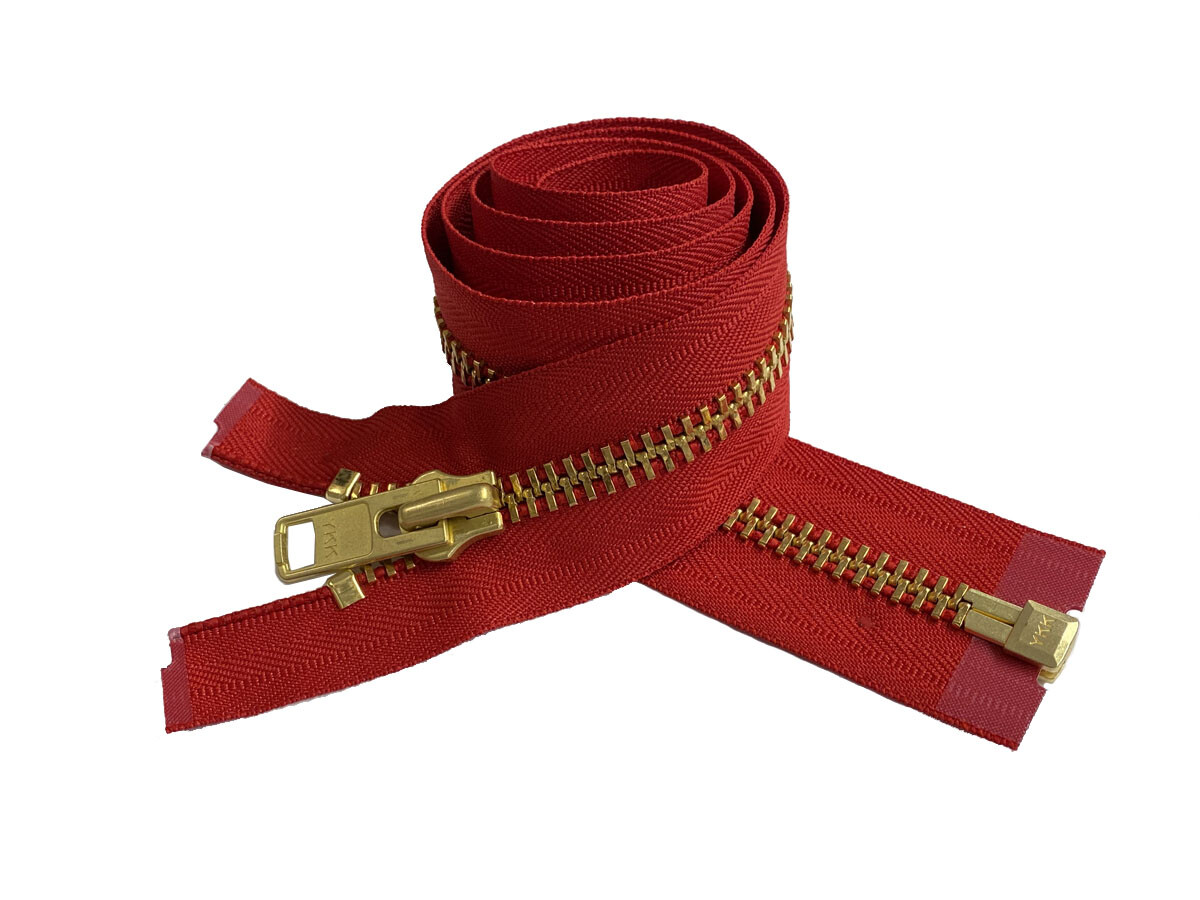 YKK #10 26″ – 36″ Brass Metal Extra Heavy- Duty Separating Jacket Zippers