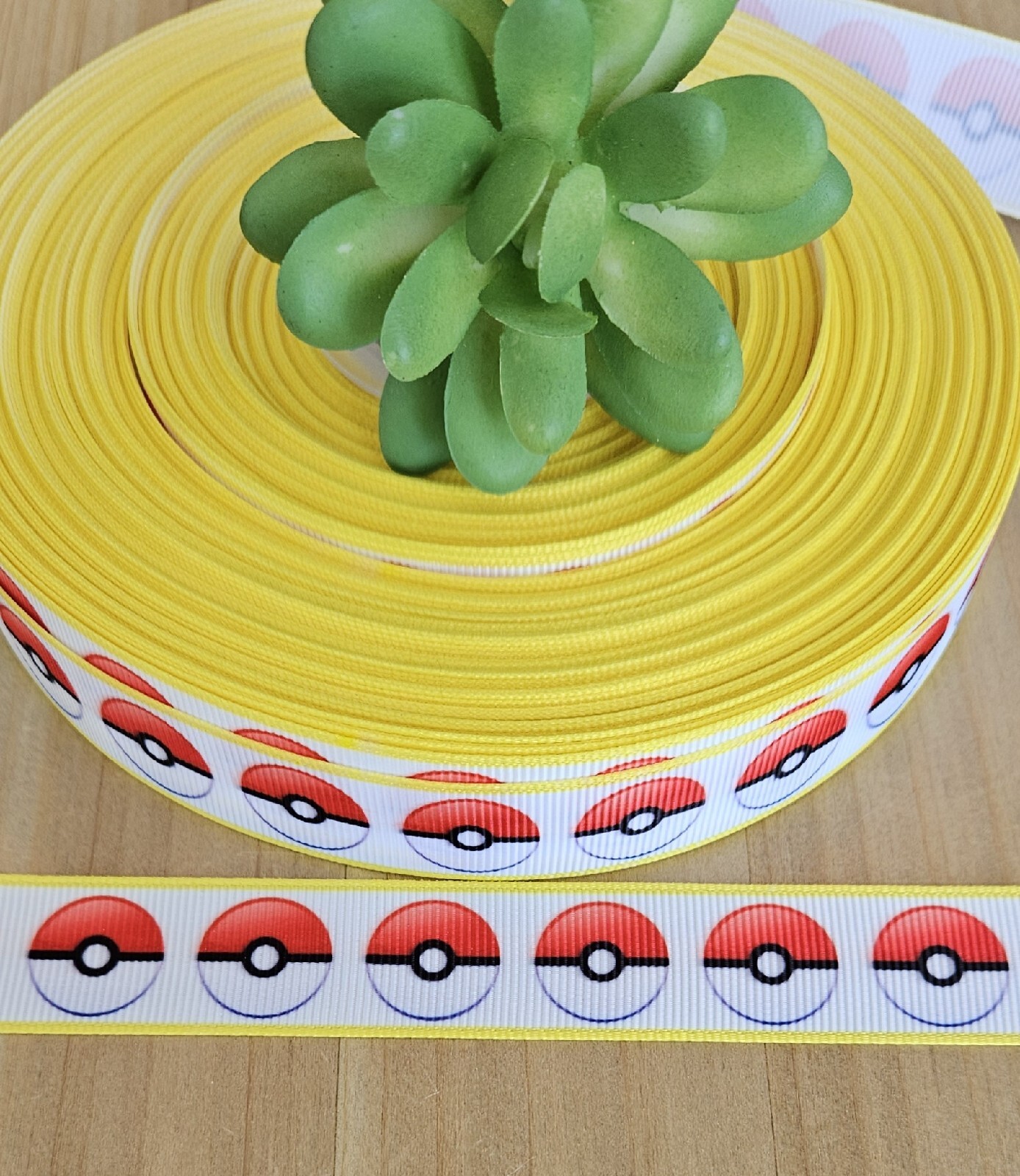 7/8″ (1 YD) Pokémon Grosgrain Ribbon Pokémon Go Anime Lanyard Hair Bow