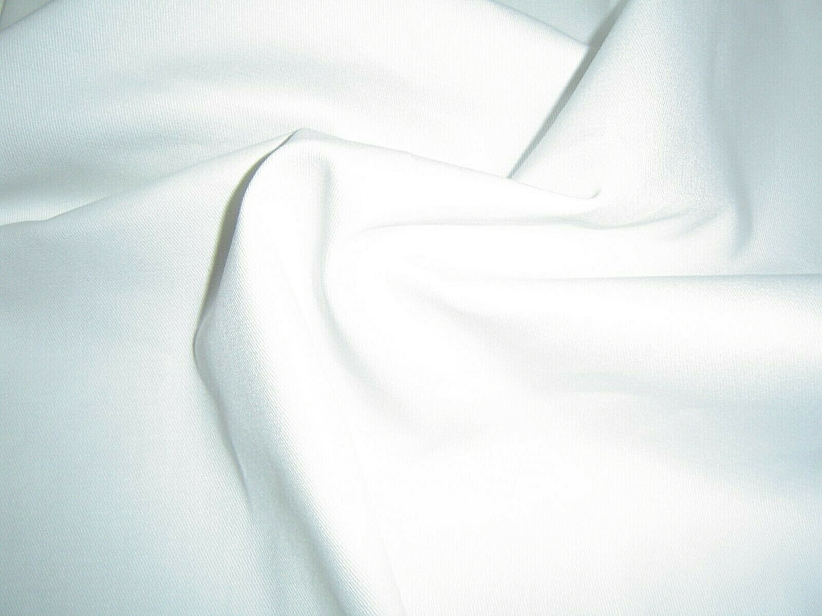 New 100% Cotton Twill Solid White Fabric 8.5oz 62″ x 20 yards