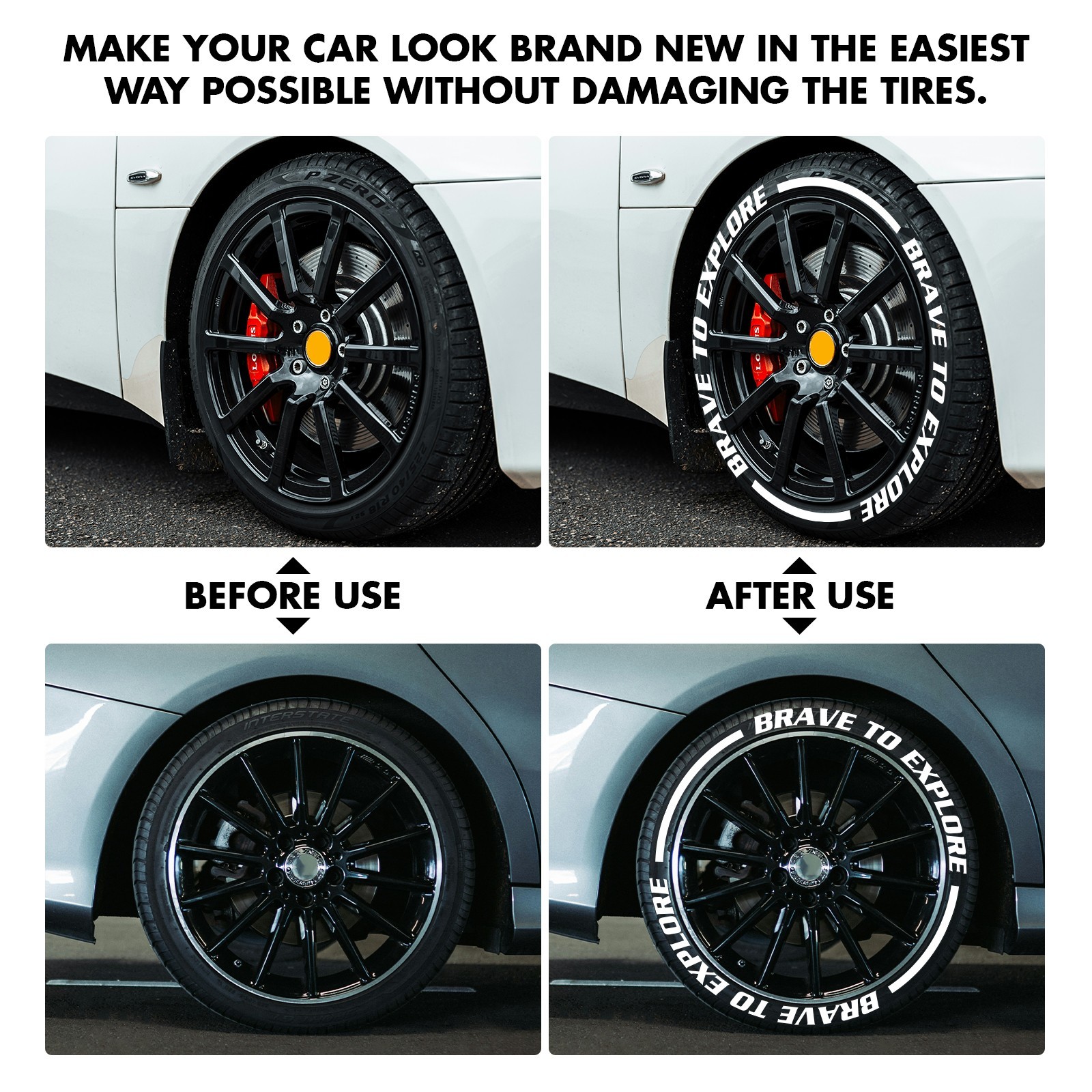 X-BULL 12Pcs Waterproof Permanent Paint Marker Pen Car Tyre Tread Rubber Metal