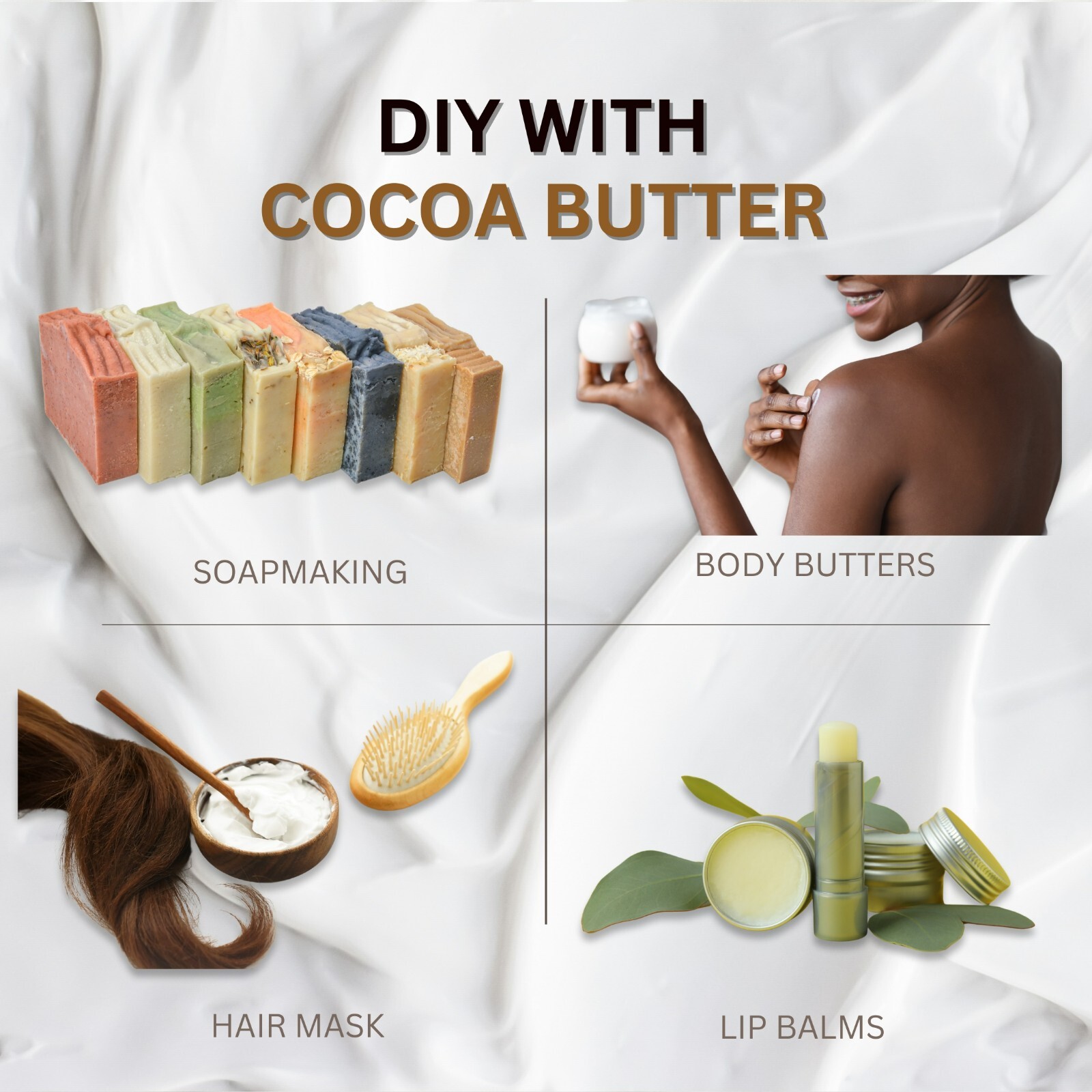 16 oz. Raw Cocoa Butter 100% Pure Natural FOOD-GRADE Prime Pressed Cacao Butter