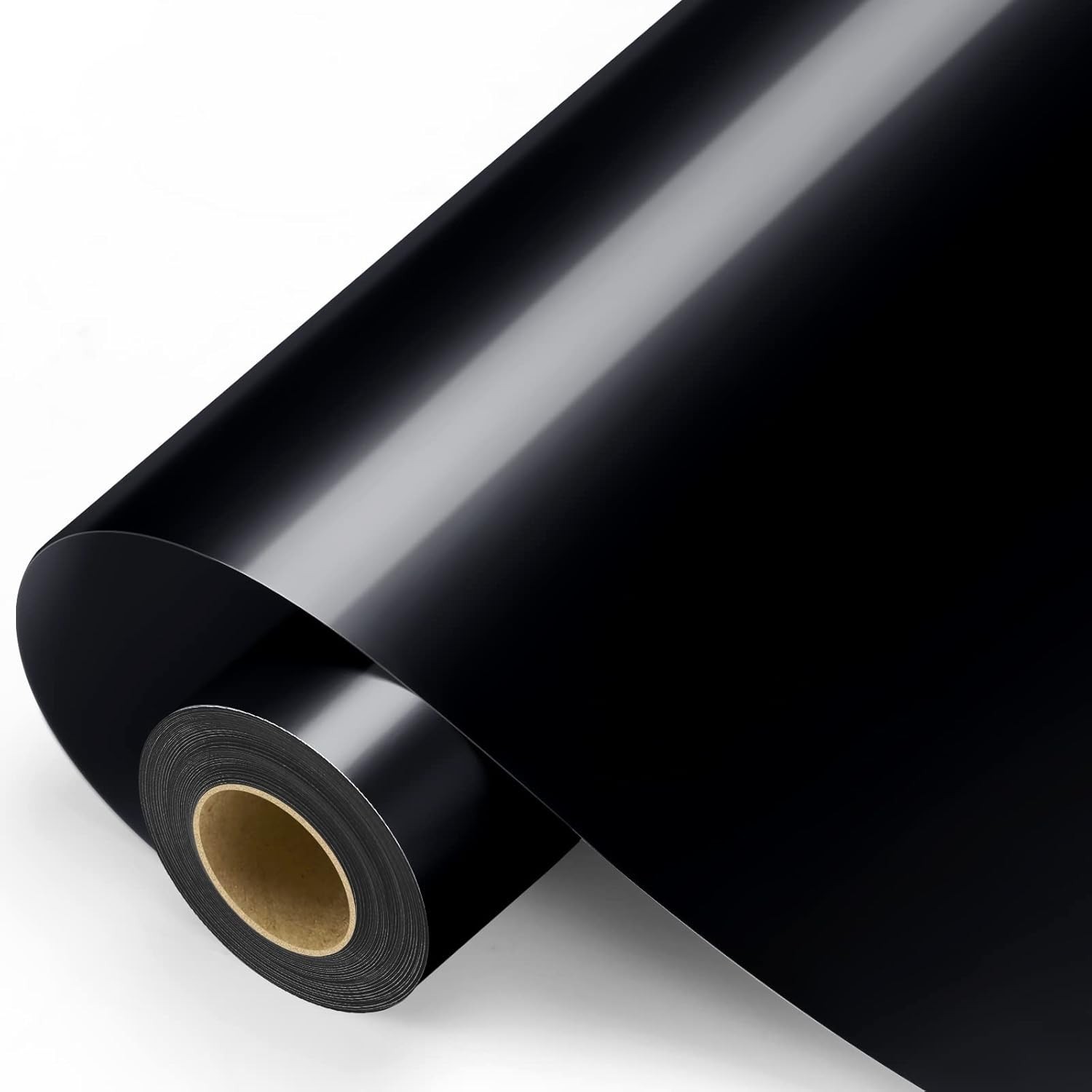 Black Permanent Vinyl Glossy Black Adhesive Vinyl Roll for All Cutting