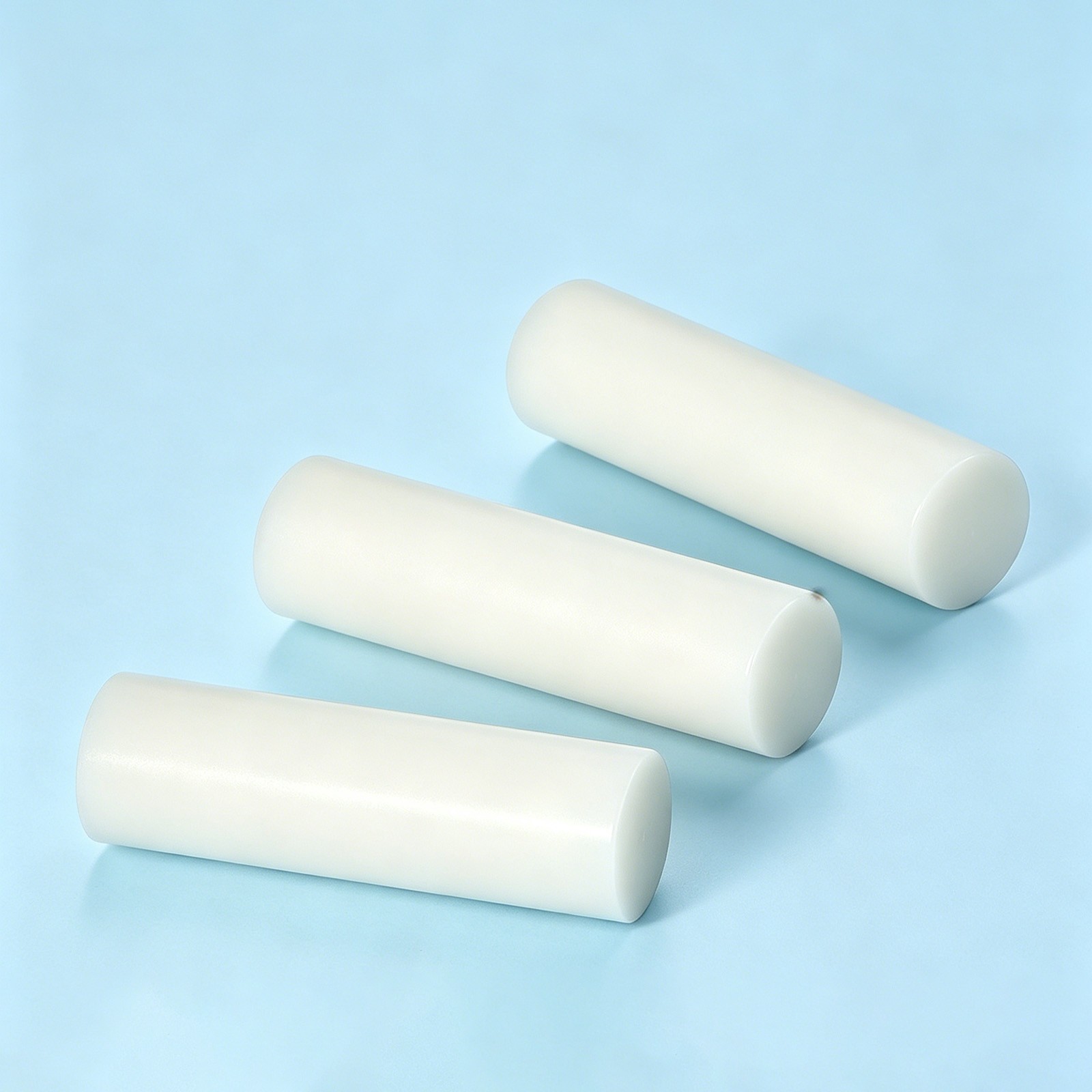 White Nylon Round Bar Polyamide PA6 Rod Solid Dowel Pin Engineering PlasticStock