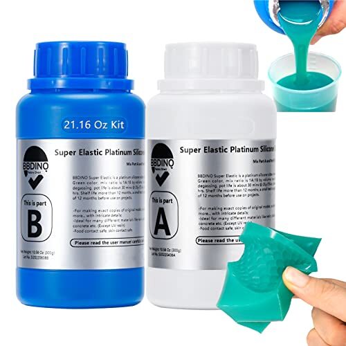 Kit Para Hacer Moldes De Silicona Superelastico, Goma De Silicona Para Hacer…