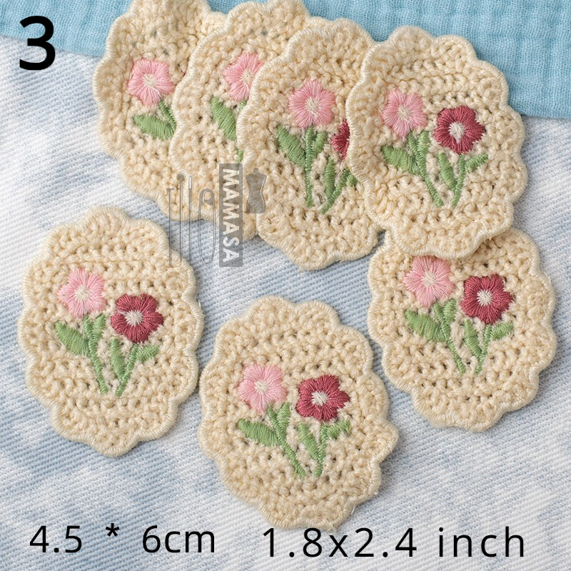 1pcs DIY Cute Embroidery Patches Clothing Bags Appliques Decorative Accessories
