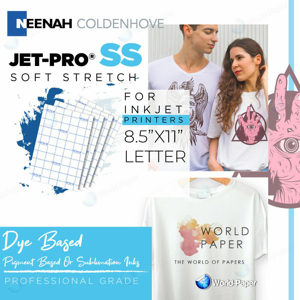 HEAT TRANSFER PAPER INKJET PRINTER HEAT PRESS IRON ON SHIRT JET PRO SS