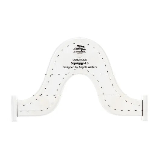 Creative Grids Low Shank Machine Sewing and Quilting Ruler – Squiggy