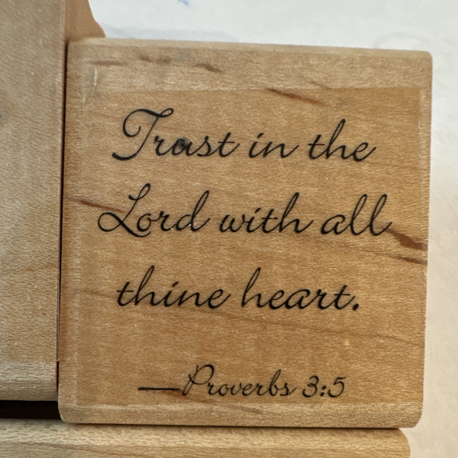 Stampin’ Up! Religious Sentiment Scripture Quotes Wood-Mounted Rubber Stamp Set