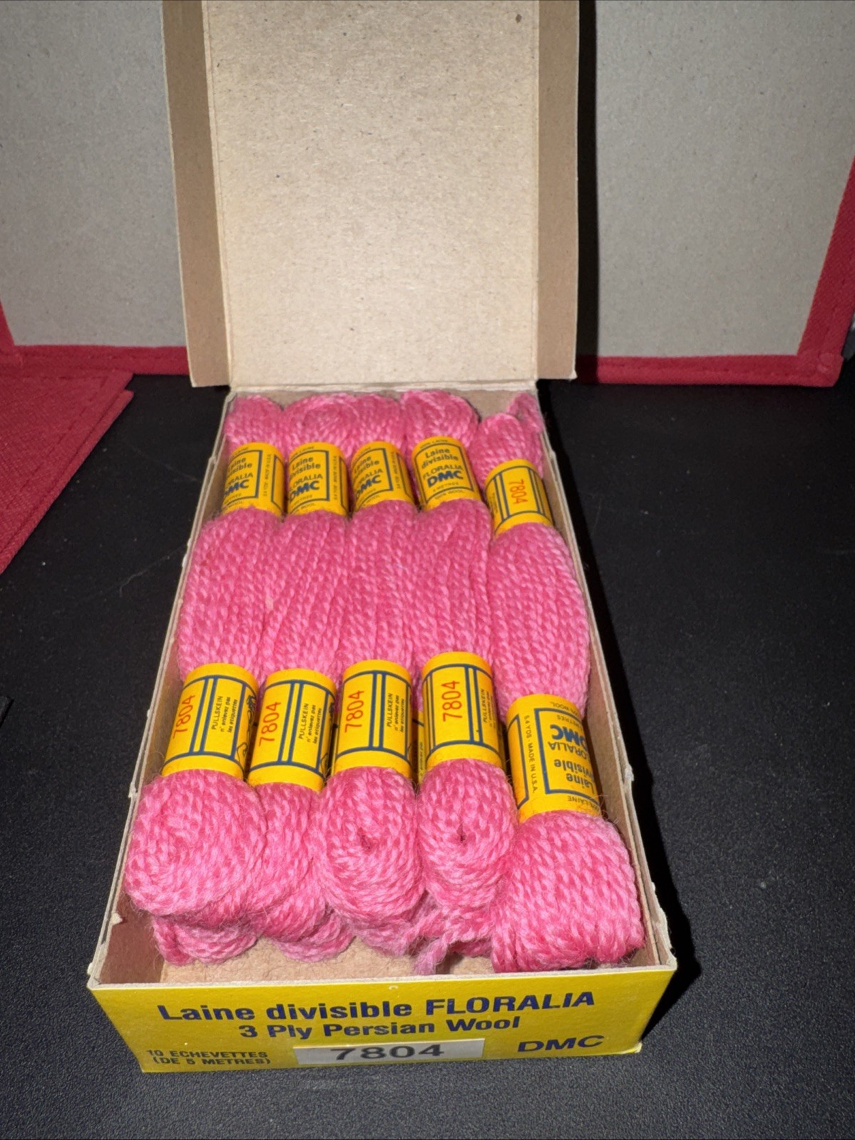 DMC Floralia Laine 3 Ply Persian Wool 3 Ply Yarn- #7804- Box Of 10