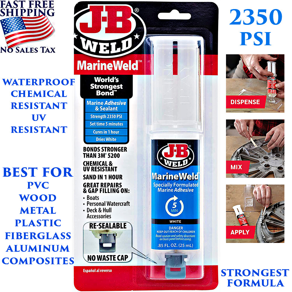 STRONGEST METAL STEEL ALUMINUM BOND PERMANENT FIX GLUE EPOXY COLD WELD SYSTEM