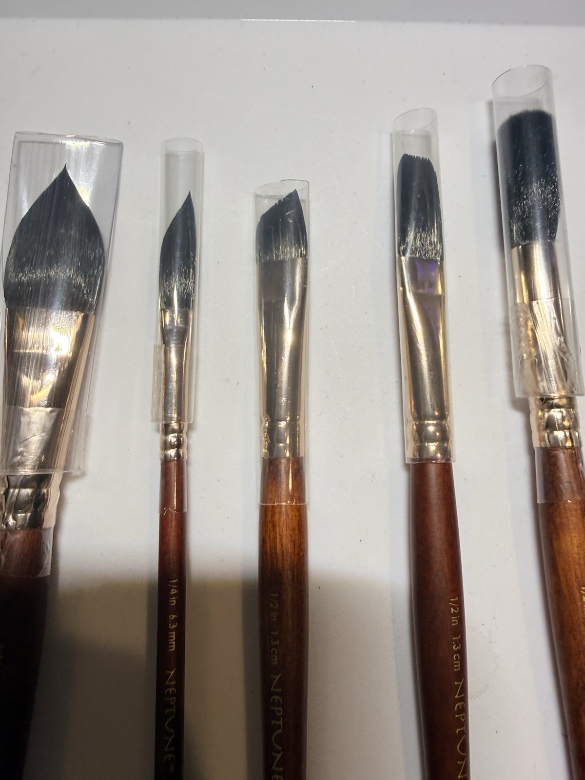 17 Piece Set of Princeton Neptune Artist Brushes Various Sizes