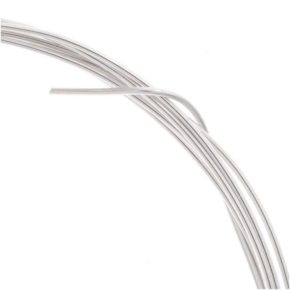 Jewelry Making, 10 Feet Round Half-Hard Solid26 Gauge Sterling Silver Wire for