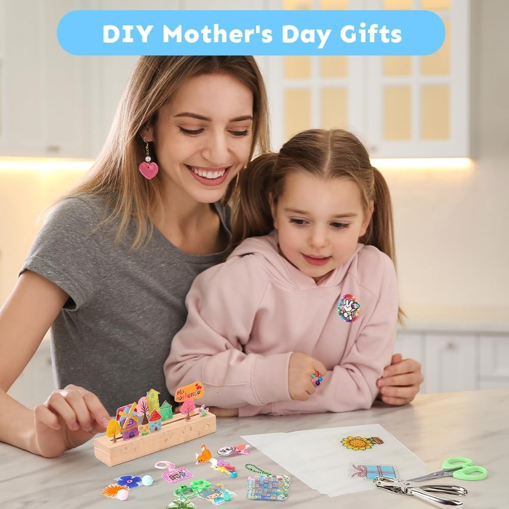 50 Printable Shrink Plastic Sheets – DIY Craft, Fathers Day