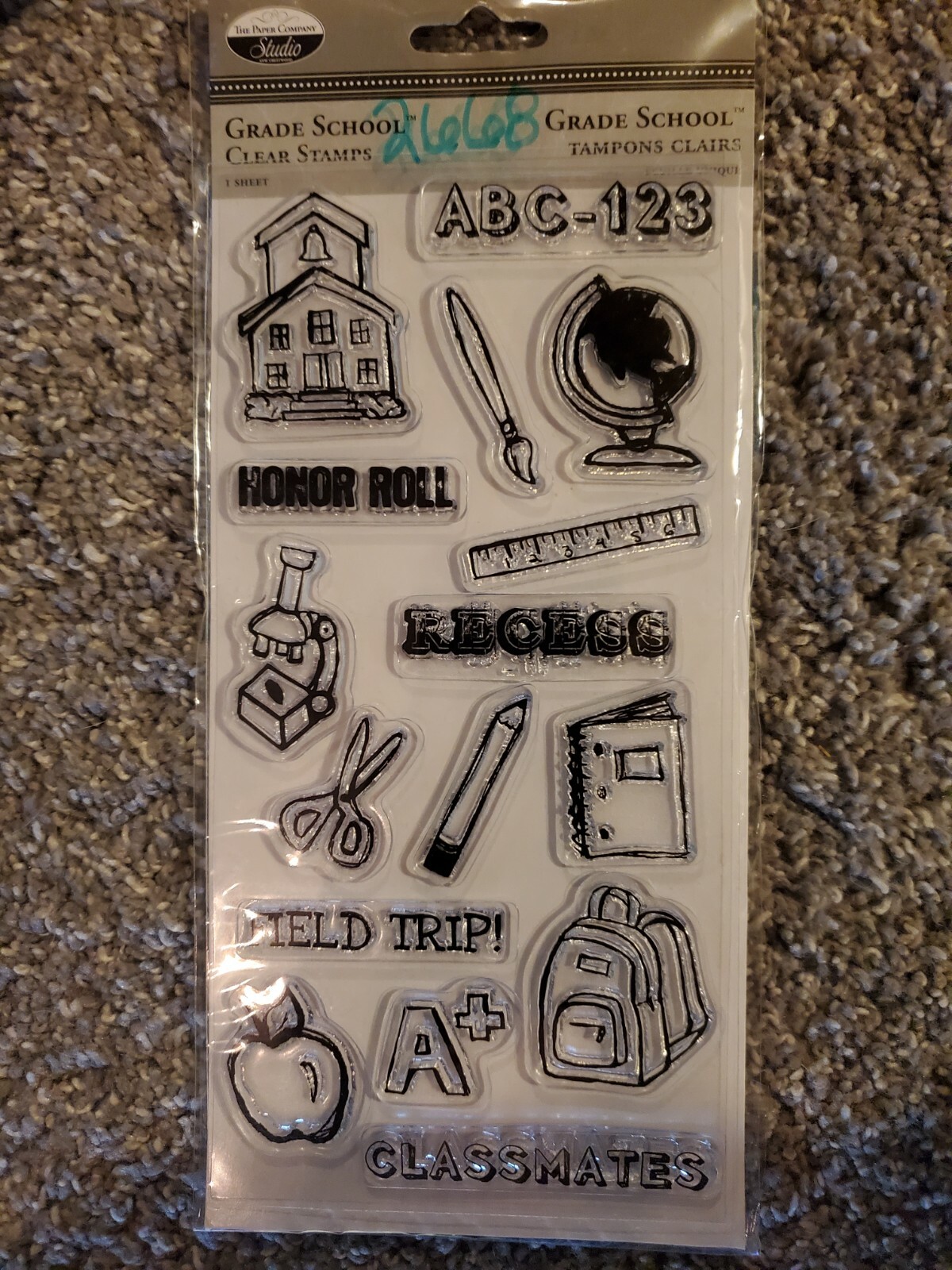 TPC Studio Grade School Clear Stamps #2668