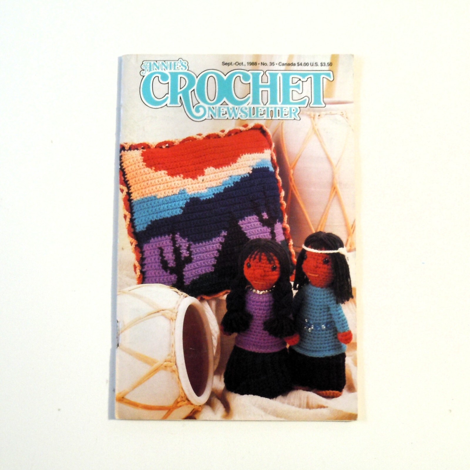 Annie’s Crochet Newsletter Crochet Pattern Booklet Sept-Oct No. 35 Vintage 1988