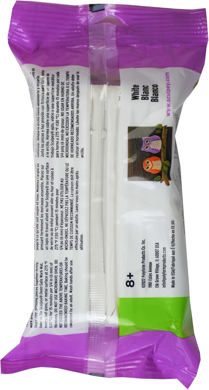 : Original Clay: White – 1 lb – Polymer Oven Bake Clay, Non-Toxic, Sculpting, B
