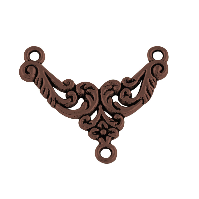 4 Copper Charms Chandelier Components Connector Pendants Drop Link Findings