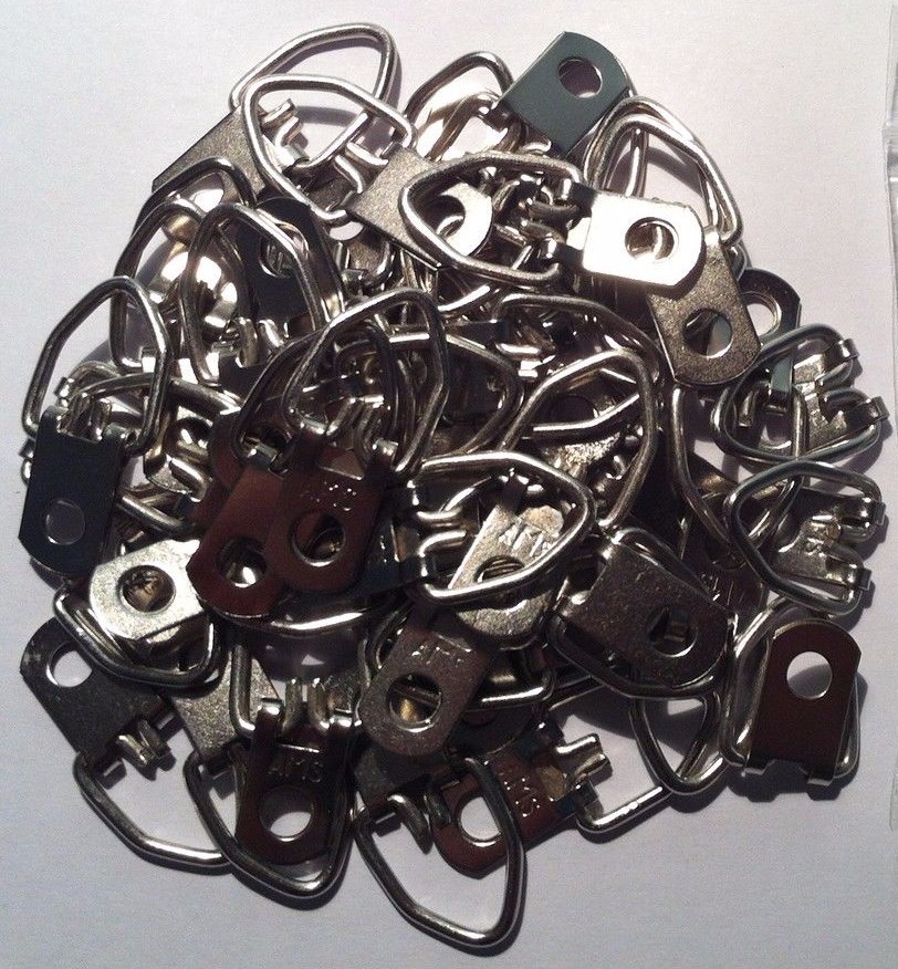 (MEDIUM SIZE) Picture Frame Strap D-Ring Hangers 100/pk (no screws)