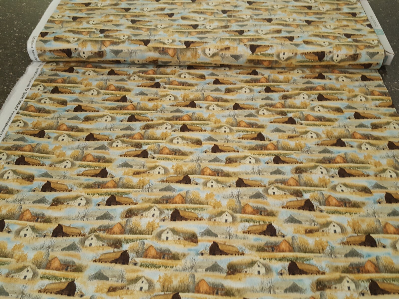 Wild Pheasants BTY Hautman Brothers Quilting Treasures Barns Fields