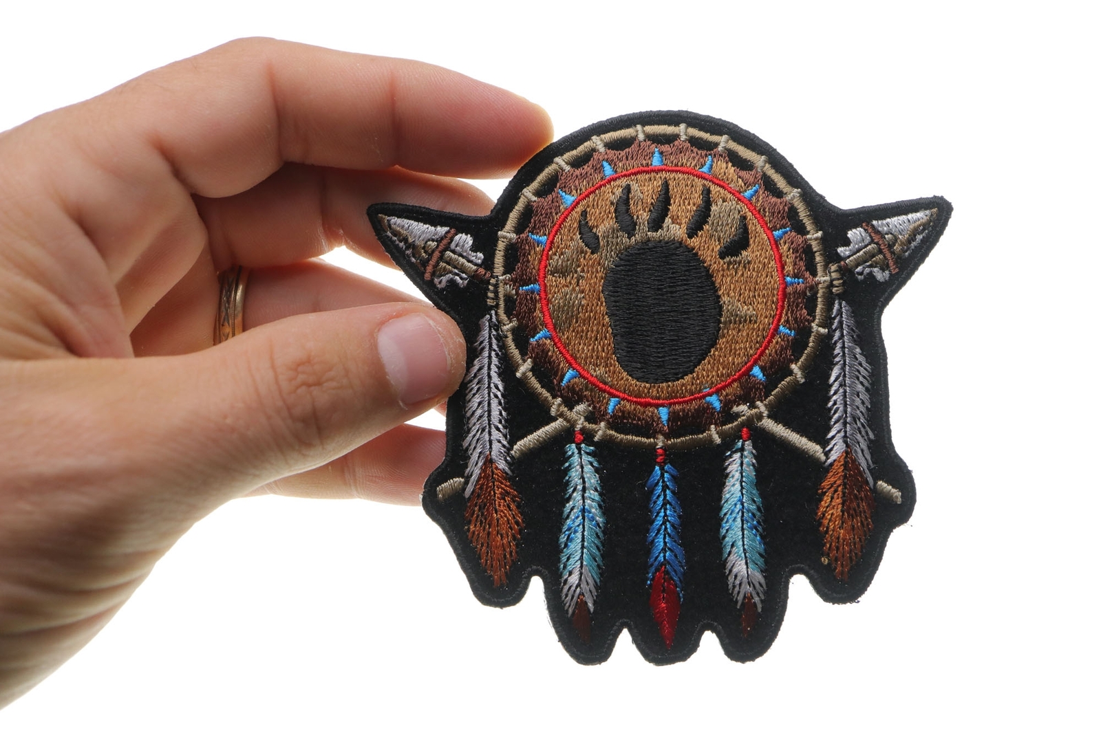 Native Indian Small Patch Design – 4.1×3.9 inch – P4964