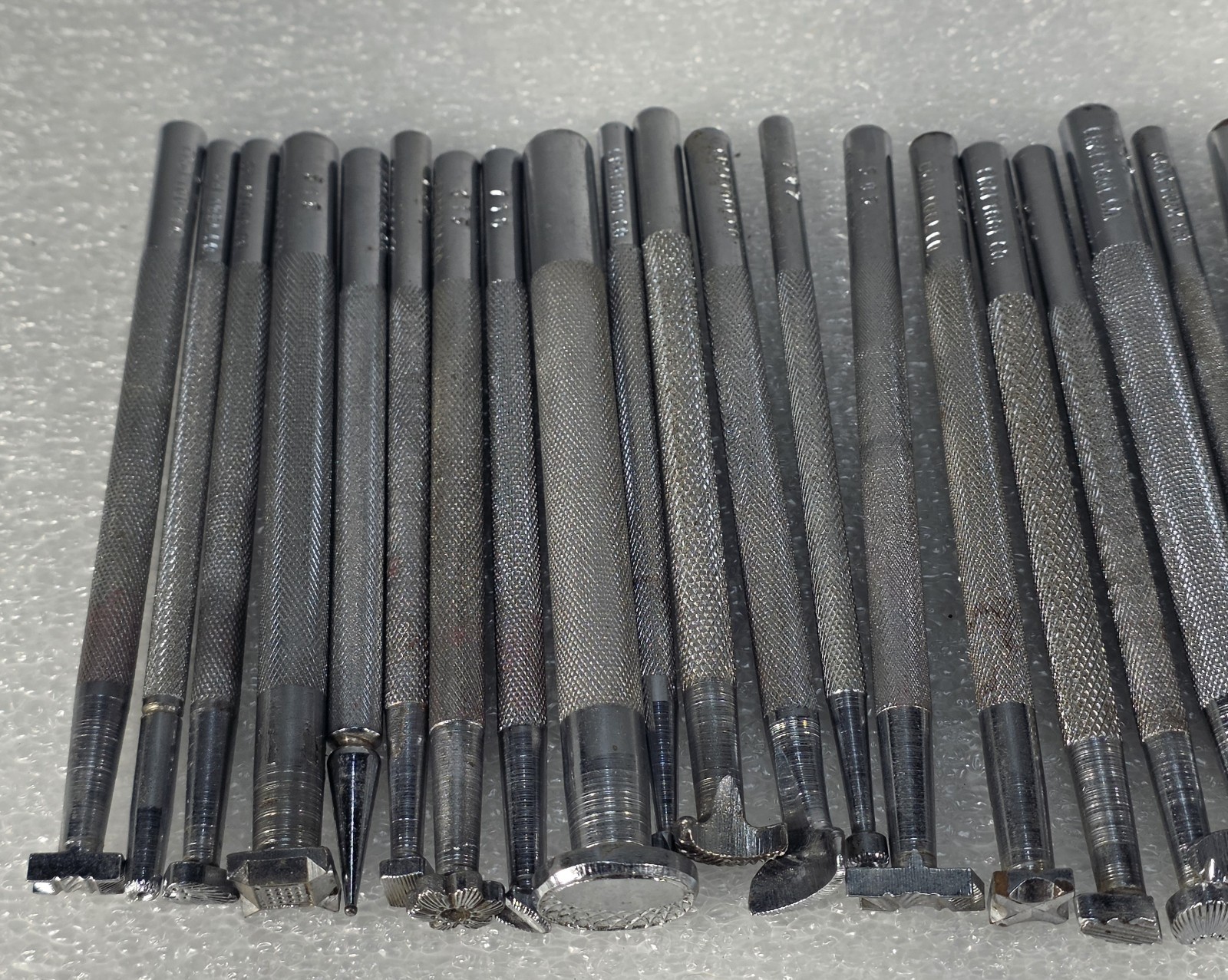 Vintage Craftool Co. Pre-1963 Leather Stamp Tools Lot of 35ea. No Letter Nice!