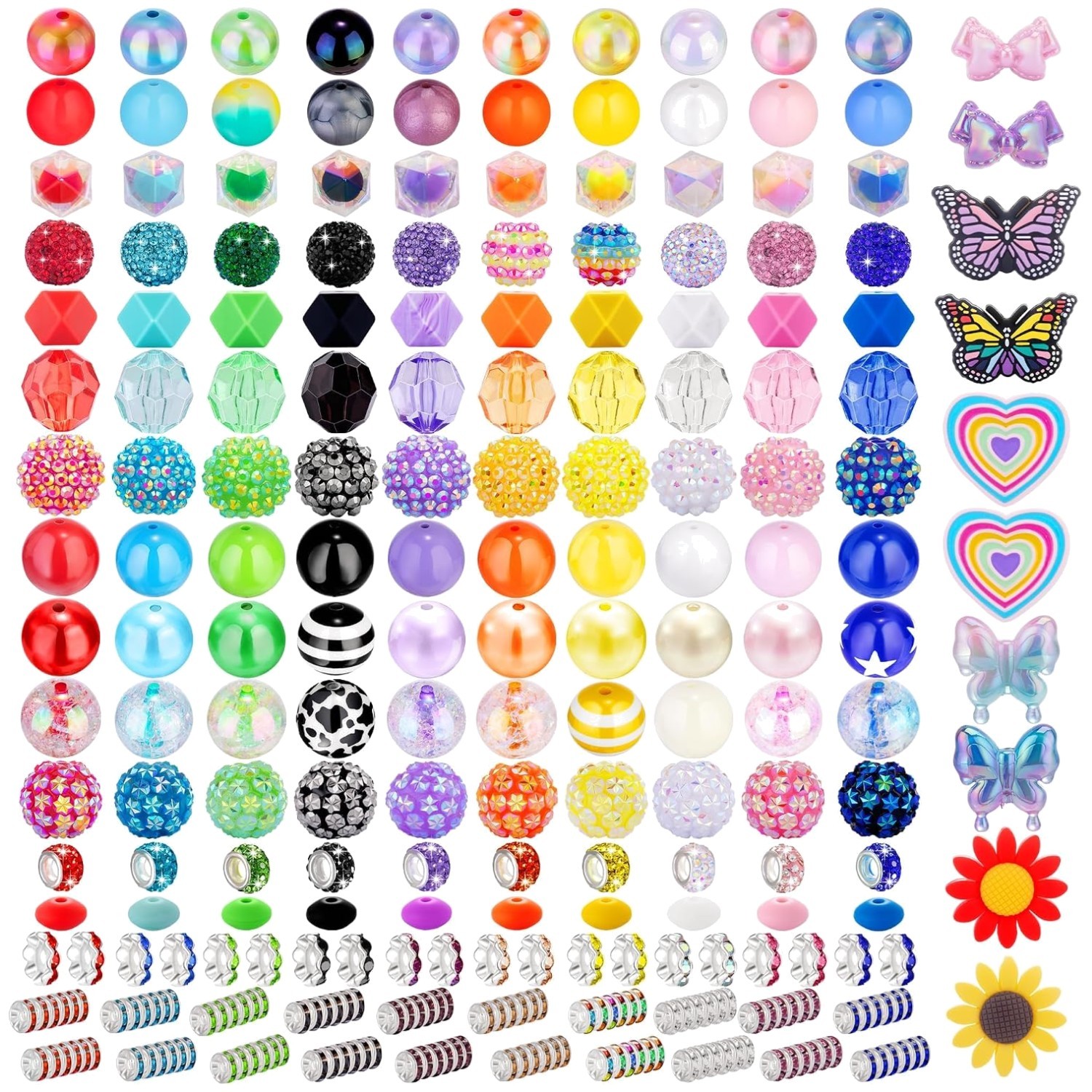 Mixed Crystal Resin Beads for Jewelry Making
