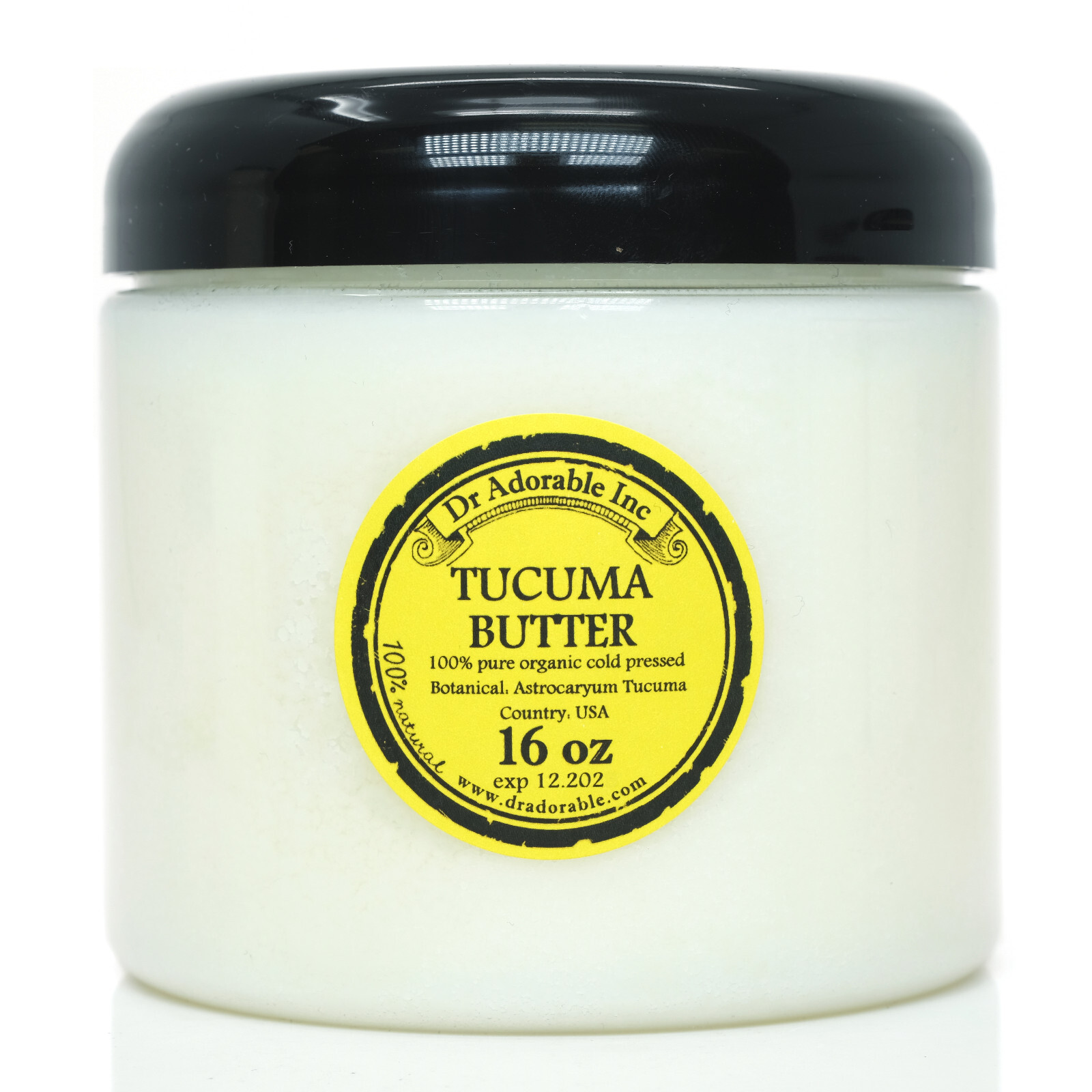 RAW TUCUMA BUTTER ORGANIC COLD PRESSED 100% PURE NATURAL BODY BUTTER FREE SHIPP