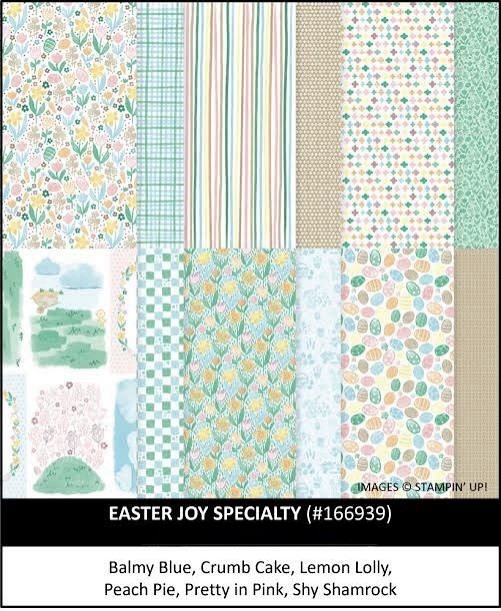 Stampin Up EASTER JOY (24) 6 X 6 Sheets Designer Specialty Paper DSP – NEW