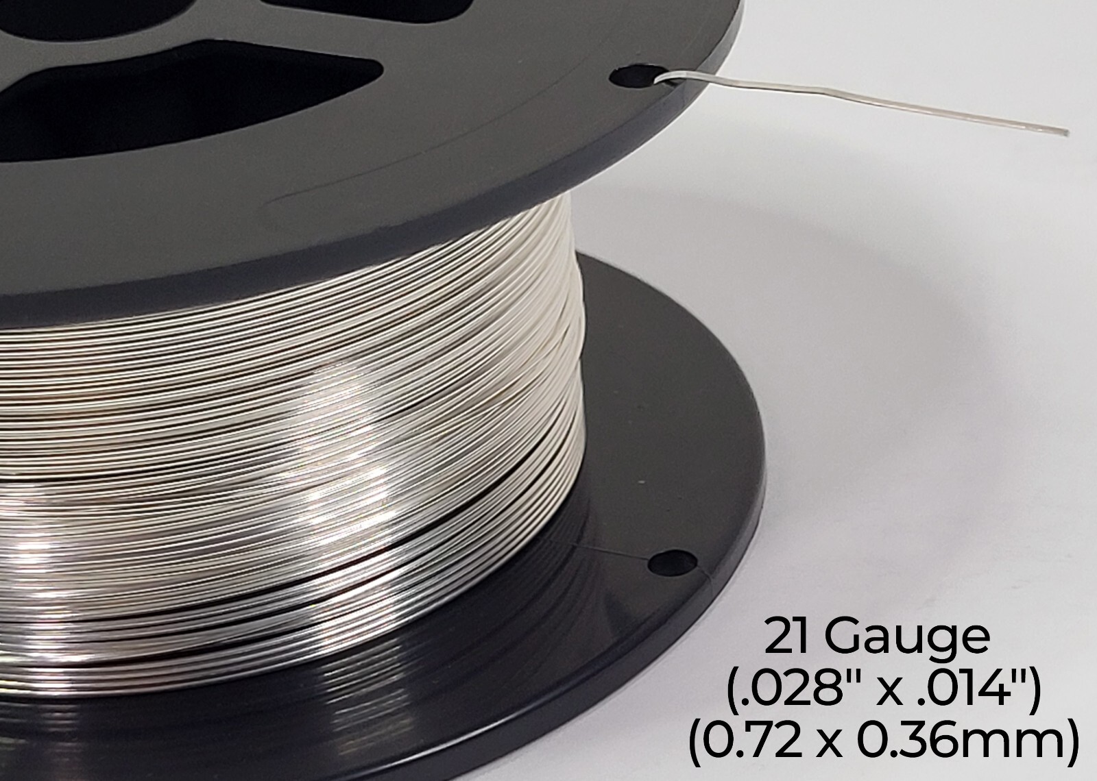 925 Sterling Silver Wire | Half Round | Half Hard | 10-24 Gauge | 1-10 ft | USA