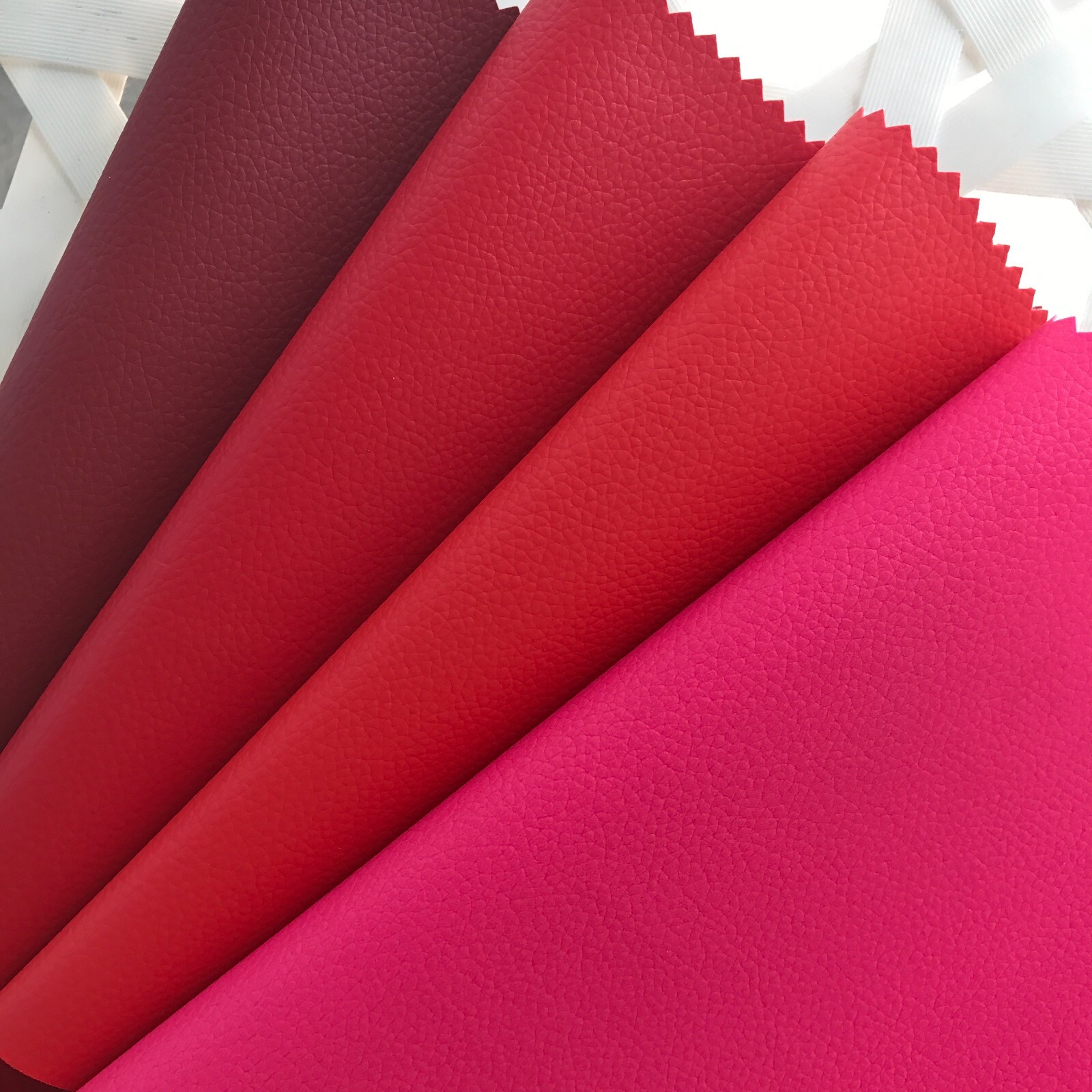 45+ Colors Self-Adhesive Vinyl Fabric Faux Leather 56″Wide Continuous By Yard