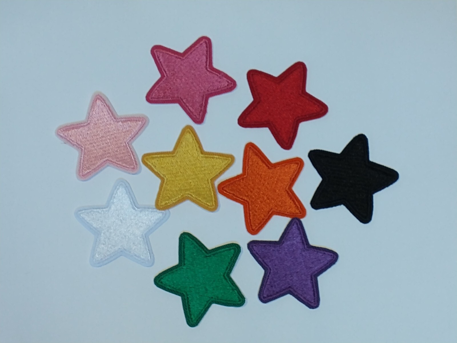 2″ Star Shaped Iron-On Embroidered Patch- MANY COLORS AVAILABLE!!!