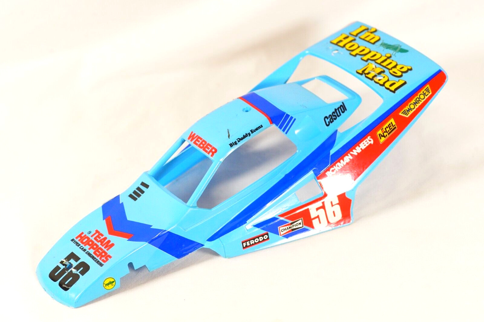 TAMIYA 1988 Rare Blue Molded RCC Grasshopper II Original Hard Body Buggy G2U