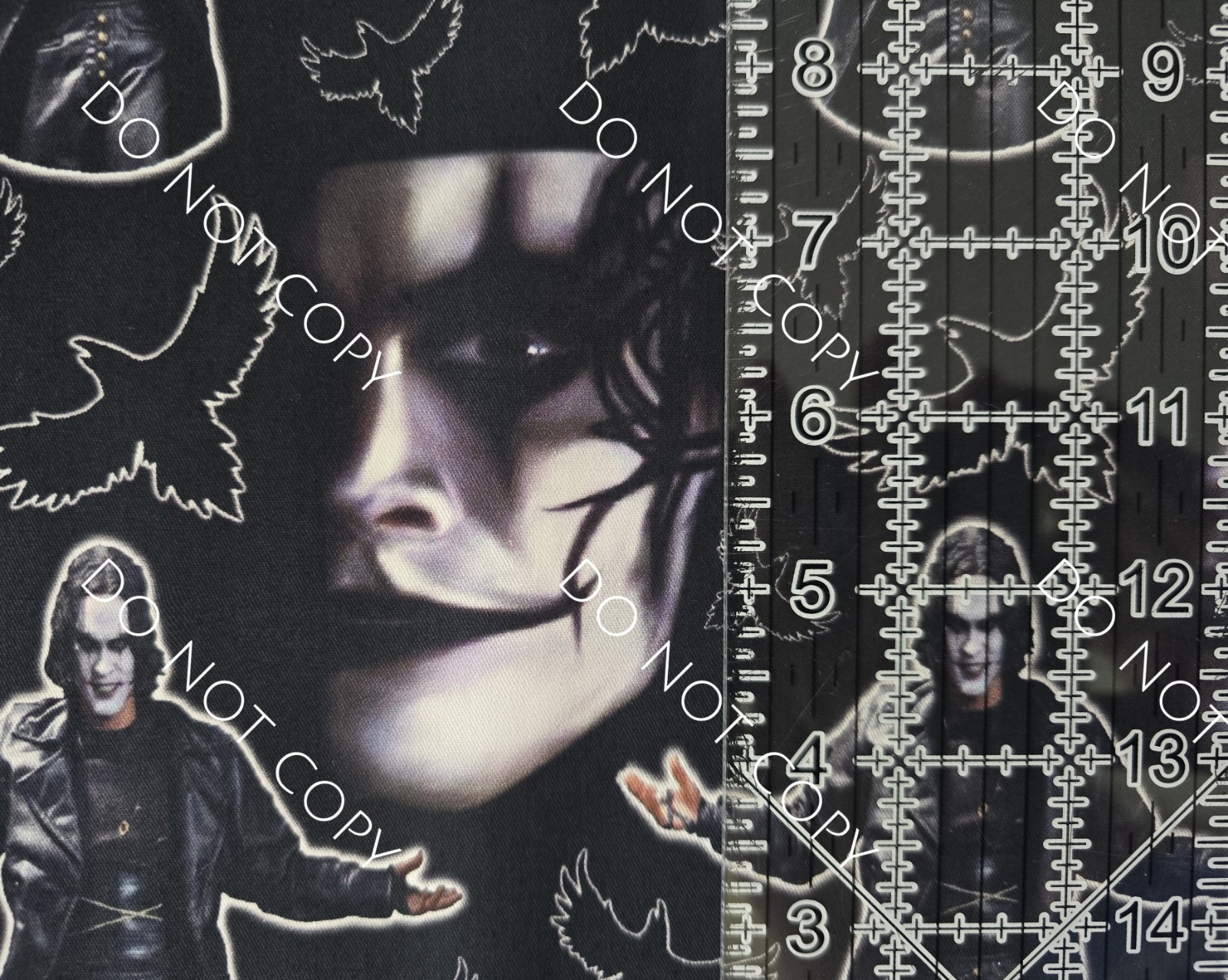 Custom 100% Cotton Woven Fabric The Crow Movie By the 1/4 Yard 9×56