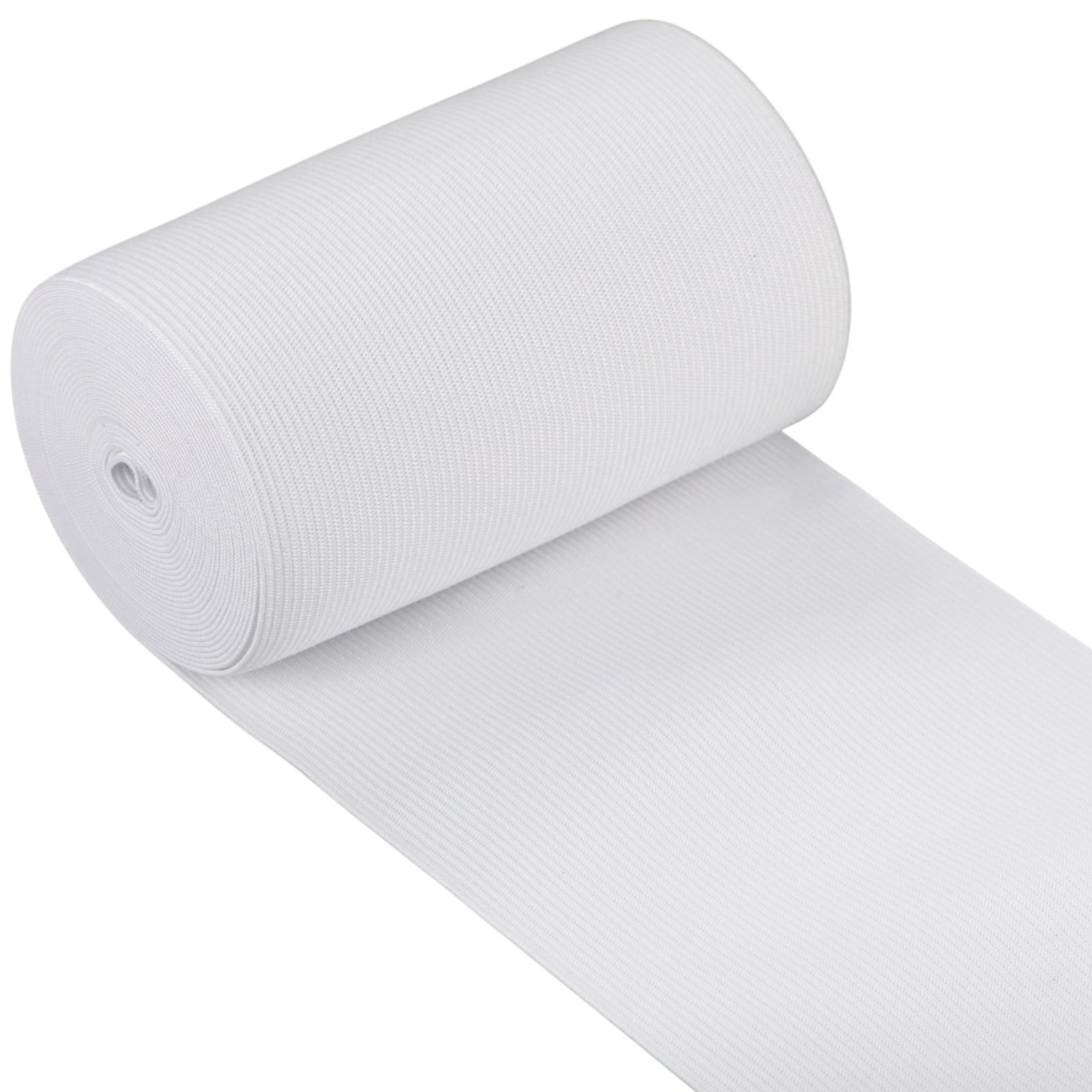 1 Pcs Elastic Spool 5 Inch X 5 Yard,White