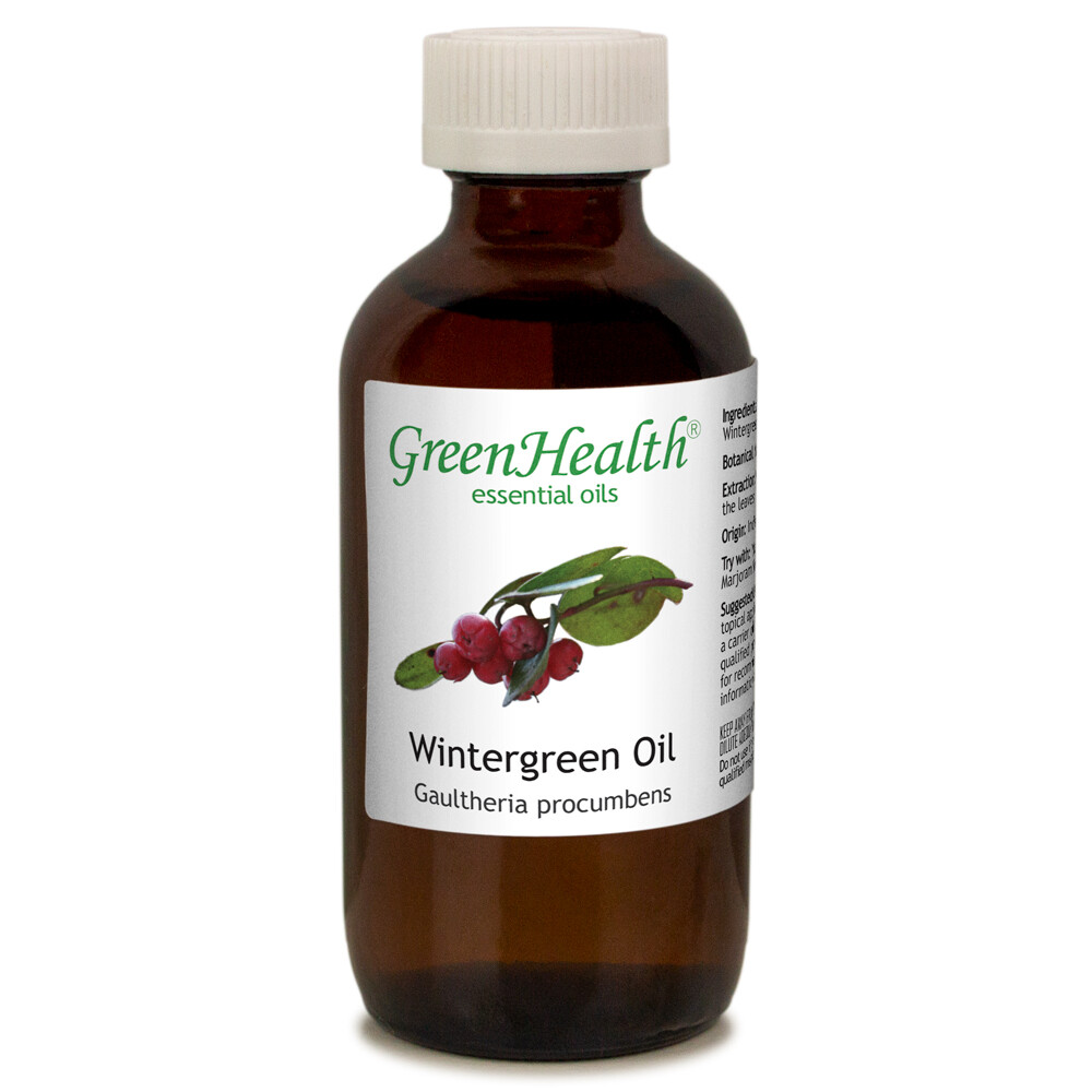 4 fl oz Wintergreen Essential Oil (100% Pure & Natural) – GreenHealth