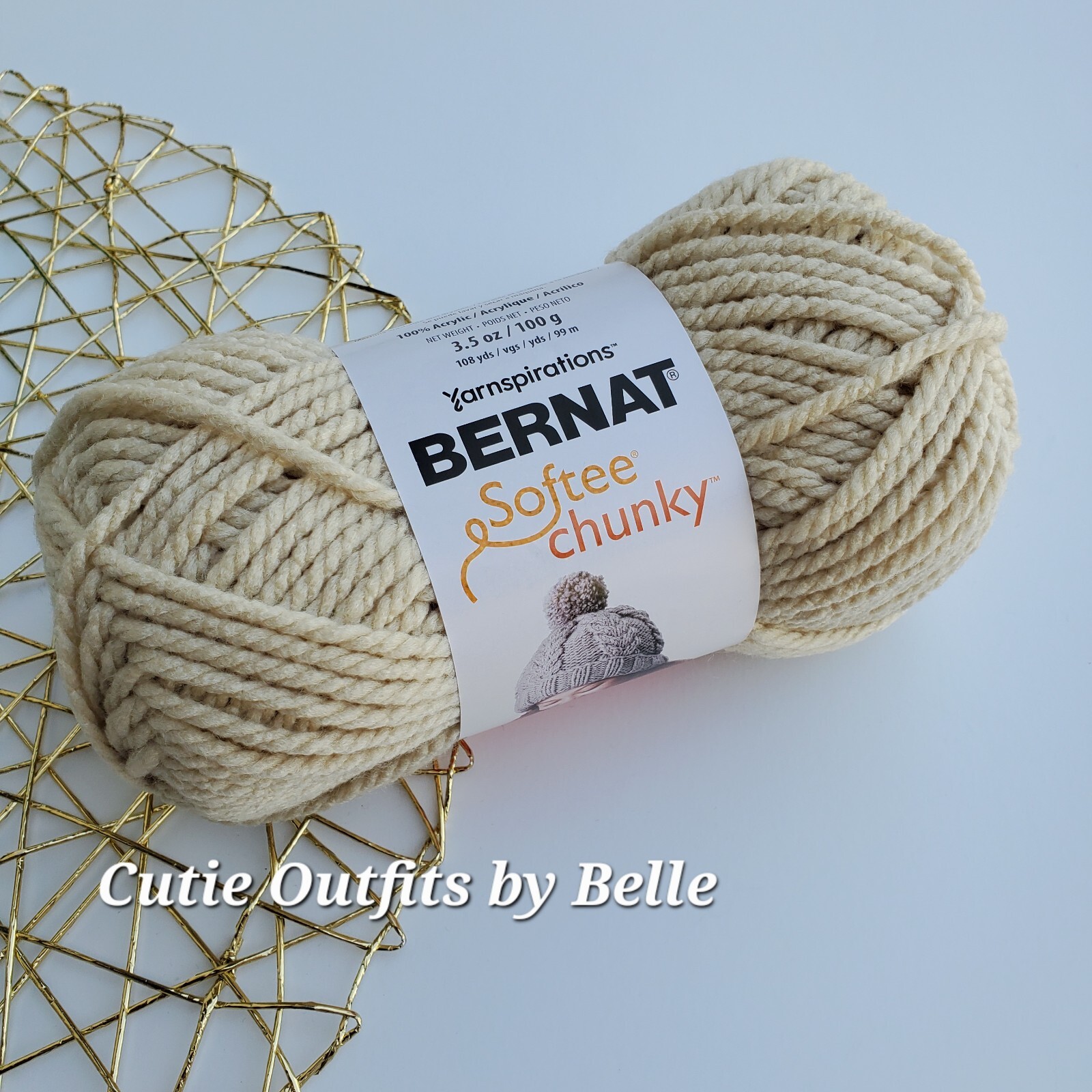 Bernat Softee Chunky Yarn, 3.5oz Bulky #6 Yarn, Choose Color