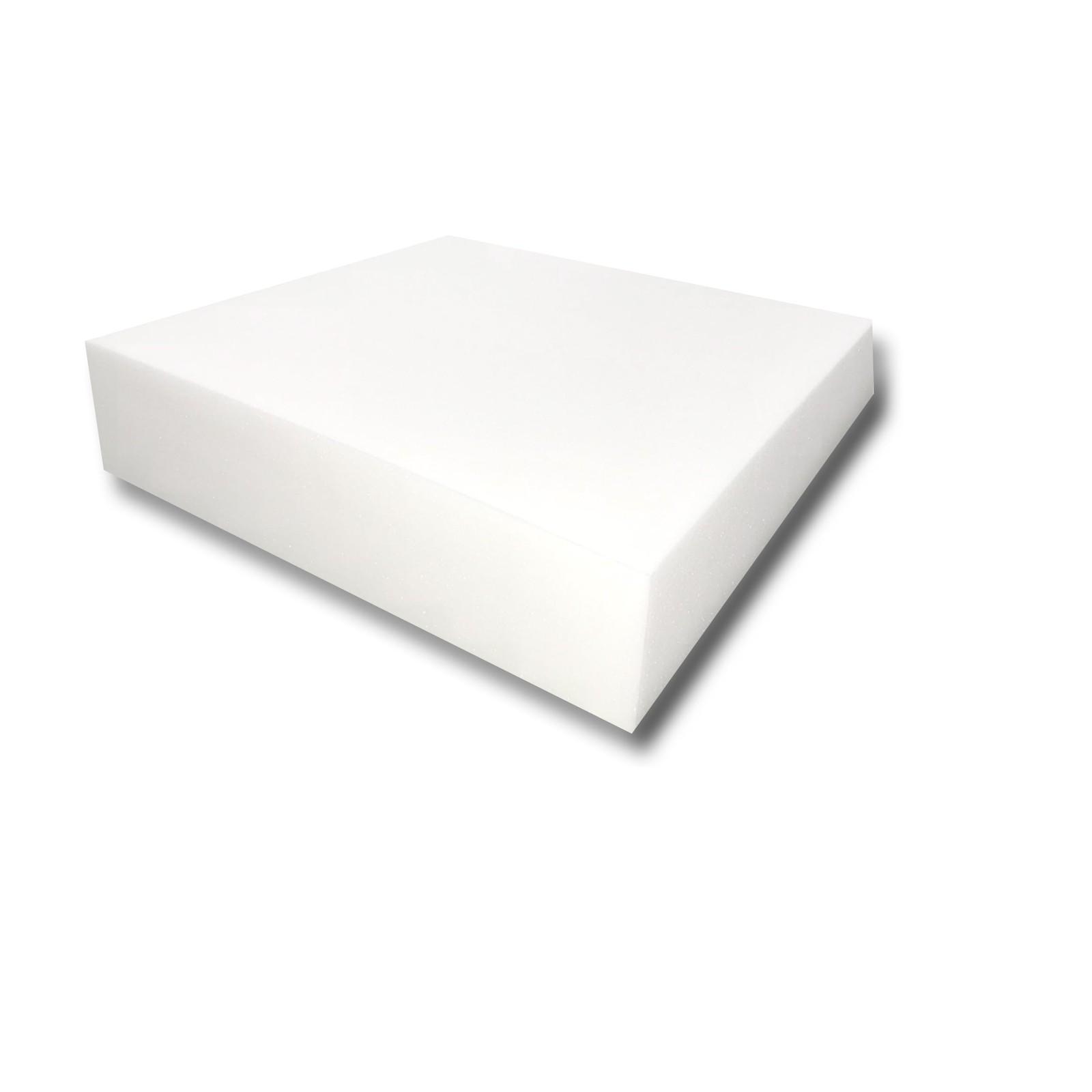 High Density Square Cut Upholstery Foam 4” x 24” x 24” Couch Cushion, Dini…